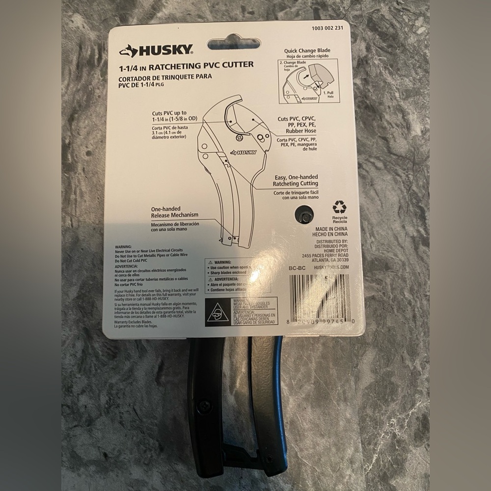 ✨NWT✨Husky Ratcheting PVC Cutter - Picture 3 of 4
